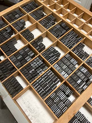 Raised Letters for Letterpress Smaller font